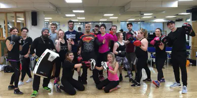 A large group of personal trainers